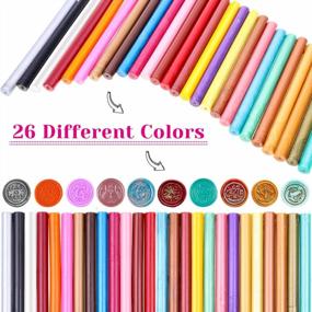 img 3 attached to Paxcoo 26Pcs Assorted Color Sealing Wax Sticks: Perfect For Crafts, Wax Seals And Letter Sealing!