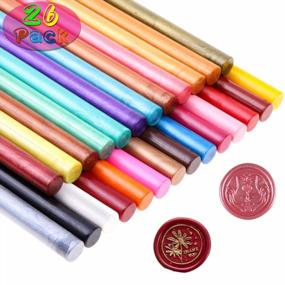 img 4 attached to Paxcoo 26Pcs Assorted Color Sealing Wax Sticks: Perfect For Crafts, Wax Seals And Letter Sealing!