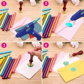 img 2 attached to Paxcoo 26Pcs Assorted Color Sealing Wax Sticks: Perfect For Crafts, Wax Seals And Letter Sealing!