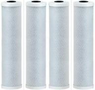 💧 pack of 4 premium countertop water replacement filters for ecosoft water filters by cfs logo