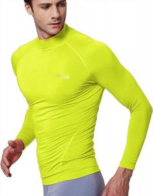img 2 attached to Stay Cool And Compressed With EXIO Men'S Mock Long-Sleeve Baselayer Shirt (EX-T02)