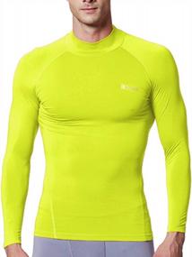 img 4 attached to Stay Cool And Compressed With EXIO Men'S Mock Long-Sleeve Baselayer Shirt (EX-T02)