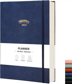 img 4 attached to 2023 Planner Weekly And Monthly - RETTACY Large 2023 Planner With 192 Pages,A4 Monthly Calendar Planner 8.3" X 11.7",Jan 2023 To Mar 2024,Back Pocket,2 Book Marks