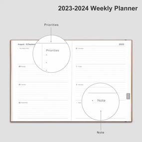 img 1 attached to 2023 Planner Weekly And Monthly - RETTACY Large 2023 Planner With 192 Pages,A4 Monthly Calendar Planner 8.3" X 11.7",Jan 2023 To Mar 2024,Back Pocket,2 Book Marks
