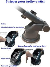 img 1 attached to Dashboard Suction Vehicle Compatible Smartphones