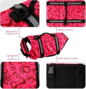 img 2 attached to Large Pink Surblue Dog Life Jacket: Pet Safety For Swimming, Boating & Beach Trips