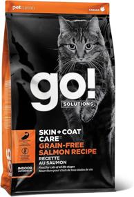 img 4 attached to 🐟 GO! Solutions Grain Free Salmon Recipe Dry Cat Food - Skin + Coat Care - 3 lb - Suitable for All Life Stages - Infused with Probiotics