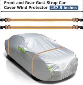 img 2 attached to Gust Strap Car Cover Wind Protector - Set Of 2 Adjustable Fluorescent Cords To Safeguard Your Sedan, SUV, Truck, Or Van Cover Against High Winds - ELUTO'S Gust Guard Solution
