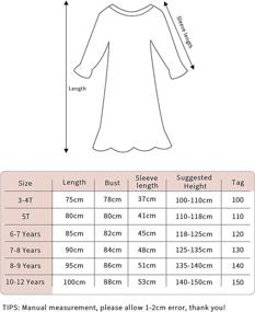 img 2 attached to BOOPH Toddler Nightgown Dress - Sleeve Girls' Nightwear Clothing