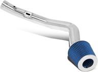 🏎️ enhance performance with dna motoring itk-0006-bl aluminum cold air intake system featuring blue filter logo