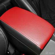 🚗 aomsazto automotive center console cover for nissan altima - faux leather car armrest cover - seat box protector - custom fit - compatible with 2013-2018 altima - red car accessories логотип