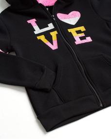 img 3 attached to 🏻 Authentic Love: Girls' Active Jogger Set from Real Love Girls' Clothing