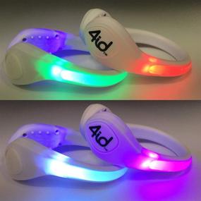 img 2 attached to Stay Safe On Your Nighttime Runs With 4ID Power Spurz Ultra Bright LED Lights - Pack Of 2 (Multi-Color)