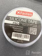 img 1 attached to XFasten Self-Fusing Silicone Tape Pro: 30Mils Weatherproof Seal For Outdoor Coax, Electrical Cables & Pipe Leaks | 1.5In X 15Ft Black review by Justin Ritter
