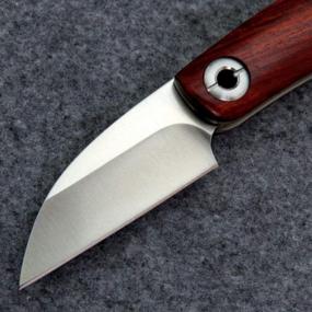 img 1 attached to Eafengrow EF11 Складной нож D2 Нож со стальным лезвием и деревянной ручкой Карманные ножи