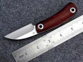 img 2 attached to Eafengrow EF11 Folding Knife D2 Steel Blade Knife With Wood Handle Pocket Knives