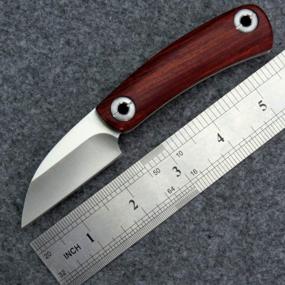 img 3 attached to Eafengrow EF11 Складной нож D2 Нож со стальным лезвием и деревянной ручкой Карманные ножи