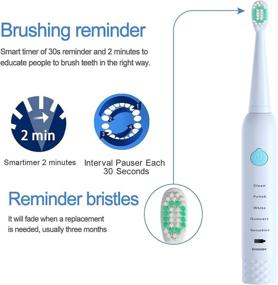 img 2 attached to 🔌 Ultimate Cleaning Power: Electric Toothbrush with Ultrasonic Charging—Highly Recommended!