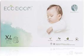 img 4 attached to 🍃 ECO BOOM Bamboo Viscose Diapers: Soft & Gentle Training Pants for Babies - 72 Count Size 5 Diapers (26-37lb)