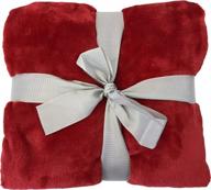 красное сверхмягкое фланелевое плюшевое легкое одеяло 60x45 allgala blk82302 логотип