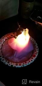 img 5 attached to Белая свеча PyroPet Unicorn с золотым алюминиевым каркасом - аромат мандарина, ванили и корицы - время горения 16 часов - высота 8 дюймов - идеальный подарок для любителей единорогов