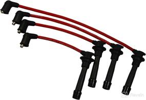 img 1 attached to 🔥 JDMSPEED High-Performance Red Ignition Spark Plug Wires Set for Mazda Miata 1.6L 1.8L 1990-2000