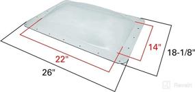 img 2 attached to 🏕️ Quick Products QP-RVSC 14x22x4 Premium Heavy-Duty RV Skylight - Clear (Replaces Icon 01820 SL122)