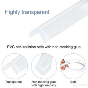 img 2 attached to 👶 Child Safety Kit: 10ft Silicone Bumper Strip Protector for Furniture - Clear Toddler Edge Guards Against Sharp Corners