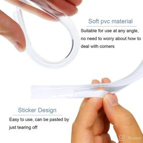 img 3 attached to 👶 Child Safety Kit: 10ft Silicone Bumper Strip Protector for Furniture - Clear Toddler Edge Guards Against Sharp Corners