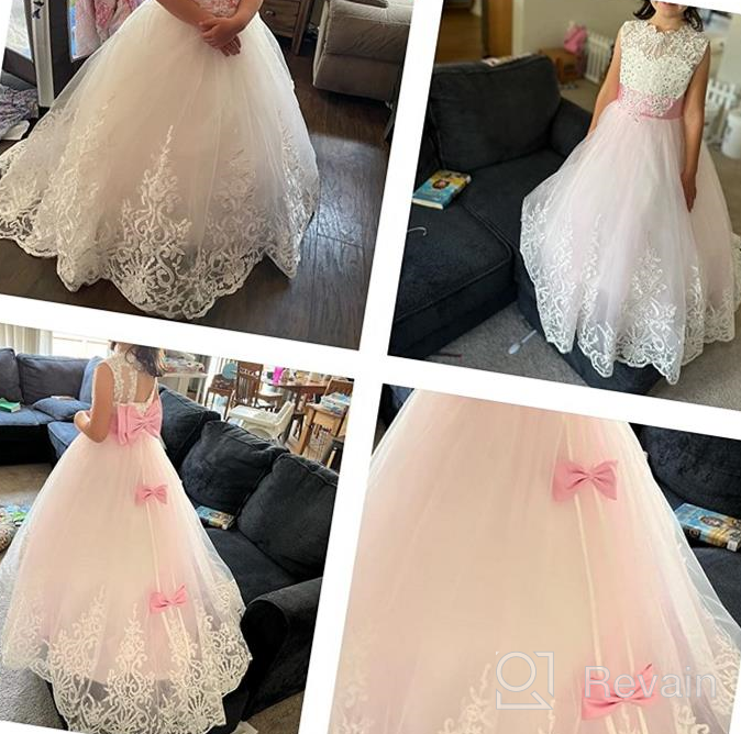 img 1 attached to Kids Puffy Tulle Ball Gown - Princess Lilac Long Girls' Pageant Dresses for Prom review by Jessica Chada