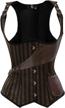 women's steampunk gothic corset bustier waist cincher underbust vest tank top by frawirshau logo