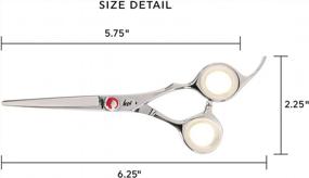 img 1 attached to Effortlessly Cut With The Cricket Centrix Koi 5.75" - The Professional Stylist Hair Cutting Scissors With Japanese Stainless Steel