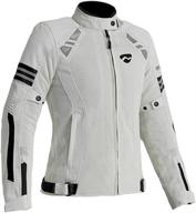 👩 breathable women's motorcycle jacket for summer riding with removable protective gear - stylish moto jacket for ladies logo