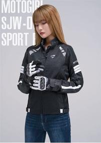 img 1 attached to 👩 Breathable Women's Motorcycle Jacket for Summer Riding with Removable Protective Gear - Stylish Moto Jacket for Ladies