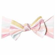 🍂 harvest baby stretchy soft knit headband bow - copper pearl logo