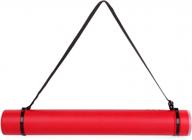extendable document storage tube for artworks, blueprints, drafting and scrolls - red color by transon posters logo