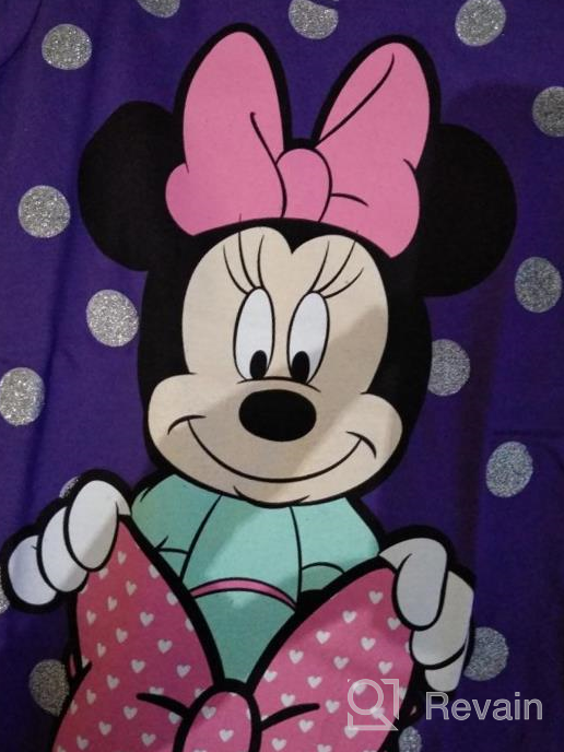 img 1 attached to 🐭 Adorable and Stylish: Disney Girls' Minnie Mouse Short Sleeve T-Shirt review by Mike Steeg