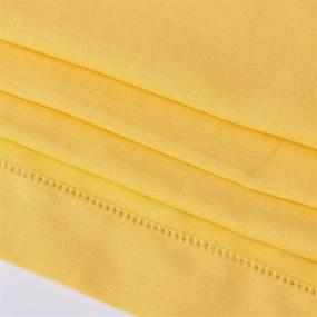 img 2 attached to Yellow Linen Table Runner 16 X 45 Inches Long - Handmade MingHing Hemstitch - Machine Washable