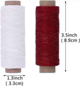 img 3 attached to Upgrade Your Leather Crafts With BUTUZE 550Yards Waxed Thread - Perfect For DIY And Professional Use!