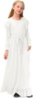 👗 besserbay ruffle girls' clothing: elegant funeral casual dresses logo