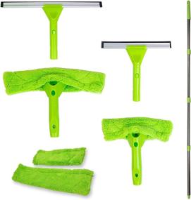img 4 attached to Upgrade Your Window Cleaning Routine with the Modern Domus Window Washing Kit - 65 Inch Window Squeegee, 5 in 1 Cleaning Tools for Sparkling Indoor and Outdoor Windows