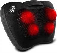 🌸 viktor jurgen electric shiatsu back and neck massager with heat - deep kneading massage pillow for back pain and neck pain - perfect gifts for mothers day & fathers day logo