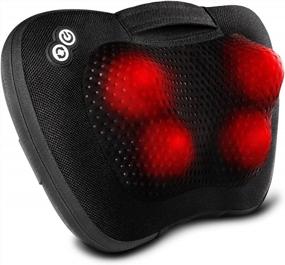 img 4 attached to 🌸 VIKTOR JURGEN Electric Shiatsu Back and Neck Massager with Heat - Deep Kneading Massage Pillow for Back Pain and Neck Pain - Perfect Gifts for Mothers Day & Fathers Day