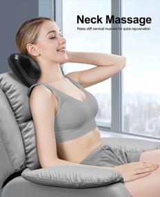 img 1 attached to 🌸 VIKTOR JURGEN Electric Shiatsu Back and Neck Massager with Heat - Deep Kneading Massage Pillow for Back Pain and Neck Pain - Perfect Gifts for Mothers Day & Fathers Day