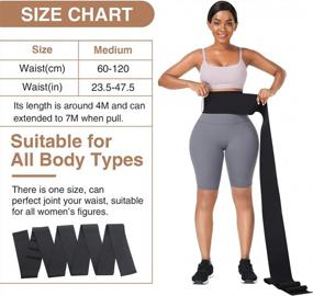 img 2 attached to Plus Size Women'S Waist Trainer Snatch Bandage Tummy Wrap For Gym Workouts And Sports