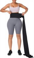 plus size women's waist trainer snatch bandage tummy wrap for gym workouts and sports logo