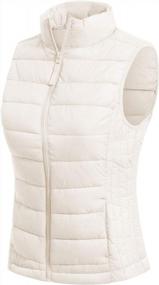 img 3 attached to Stay Warm And Fashionable With MixMatchy Women'S Lightweight Padded Vest