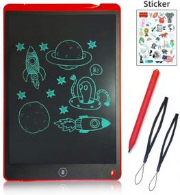 img 4 attached to Efficient 12-Inch LCD Writing Tablet With Intelligent Paper For Family, School, And Office Use