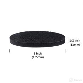 img 1 attached to 🔵 5 Pack 5 Inch Soft Density Interface Pads: High-Quality Hook and Loop 5 Inch Sponge Cushion Buffer Backing Pad - Set of 5