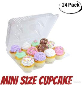 img 1 attached to Cupcake Containers 12 Compartment Container Compartment Storage & Organization